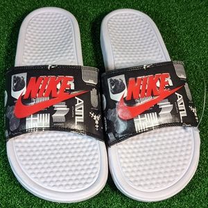 NIKE BENASSI JDI PRINT RUN TO TOKYO SLIDES